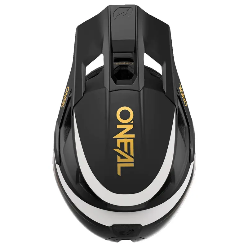 O'neal Transition Full Face Helmet - Flash - Black-White-Gold 3