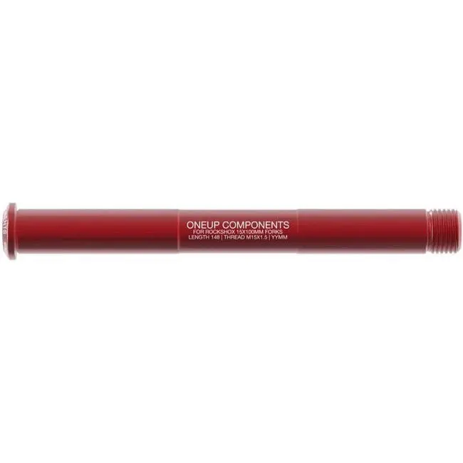 Oneup Fork Thru Axle - Rockshox 15X110mm Boost - Red 1