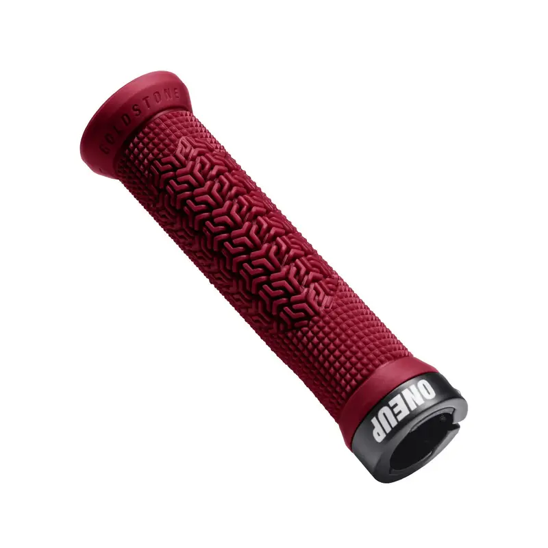 Oneup Jackson Goldstone Lock-On Mtb Grips - Maroon 2