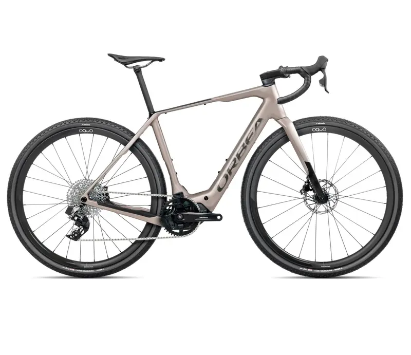 Orbea Denna M31e 700C 28Mph - Nickel Matt-Carbon Raw Gloss - 2025 1