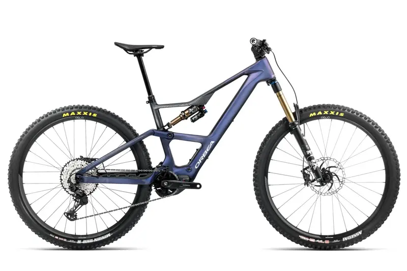 Orbea Rise Lt M10 630W 20Mph - Tanzanite Carbon View-Carbon Raw - 2025 1