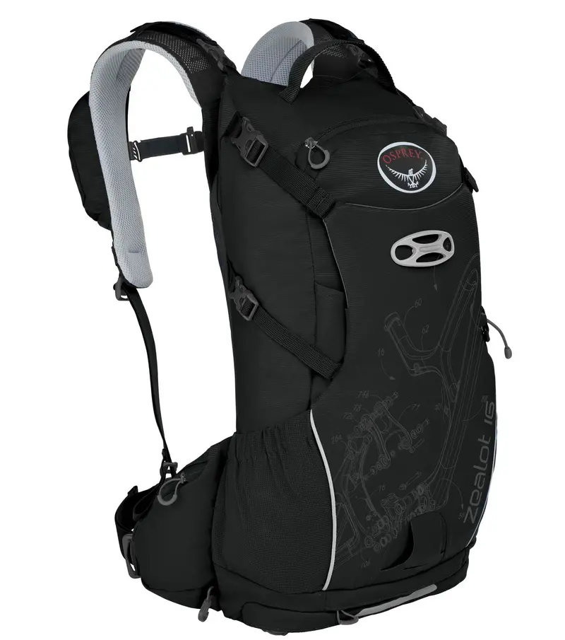 Osprey Zealot 16 Backpack - Pitch Black 1