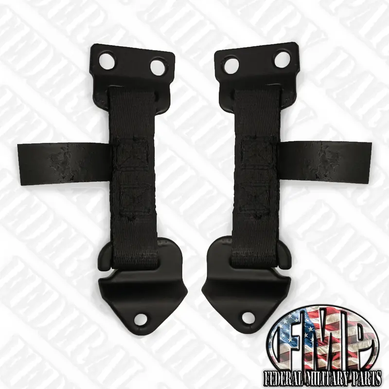 Pair Oem Green Or Black Door Limiter Straps. One Left And One Right. Fits Military Humvee. For A Four Door Vehicle, Hard Or Soft Doors 1