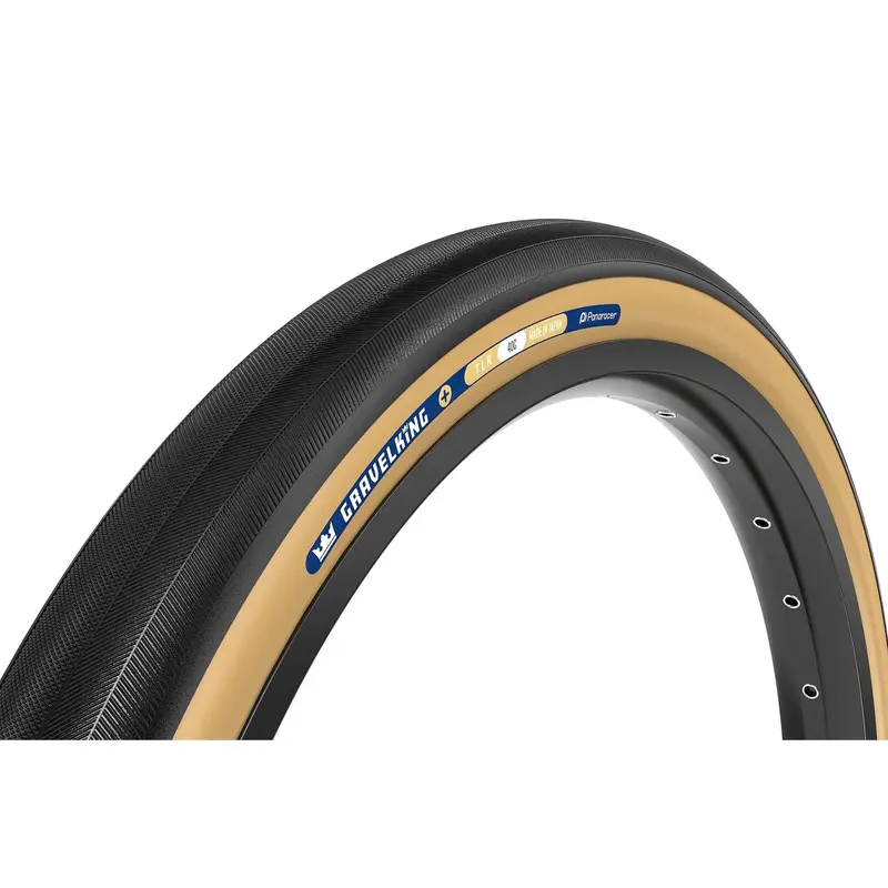 Panaracer Gravelking+ 700C Folding Gravel Tire - Black-Brown 1