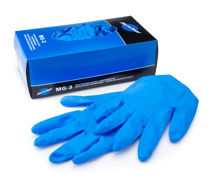 Park Tool Mg-3 Nitrile Mechanics Gloves - Blue 1