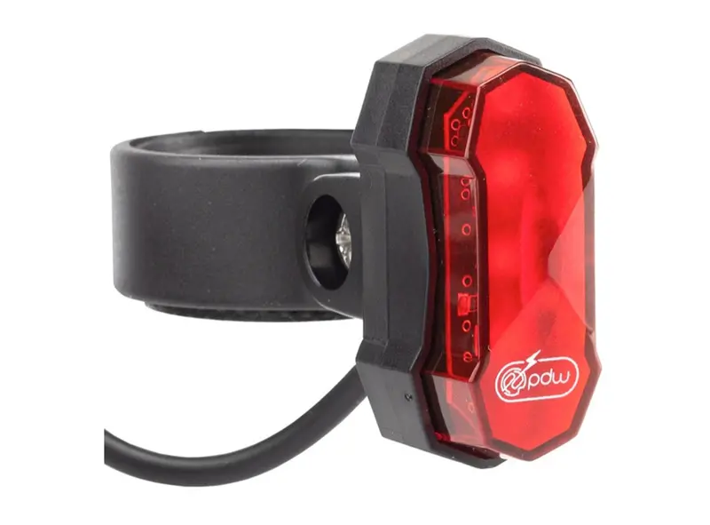 Pdw Kepler E-Bike Tail Light - Black-Red 1