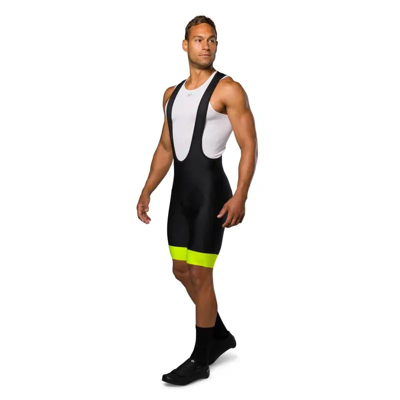 Pearl Izumi Attack Bib Short - Black-Screaming Yellow 3