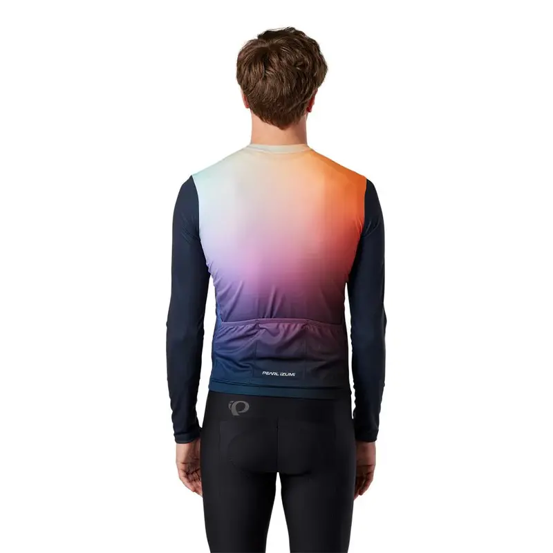 Pearl Izumi Attack Long Sleeve Road Jersey - Melon Air Dye 4