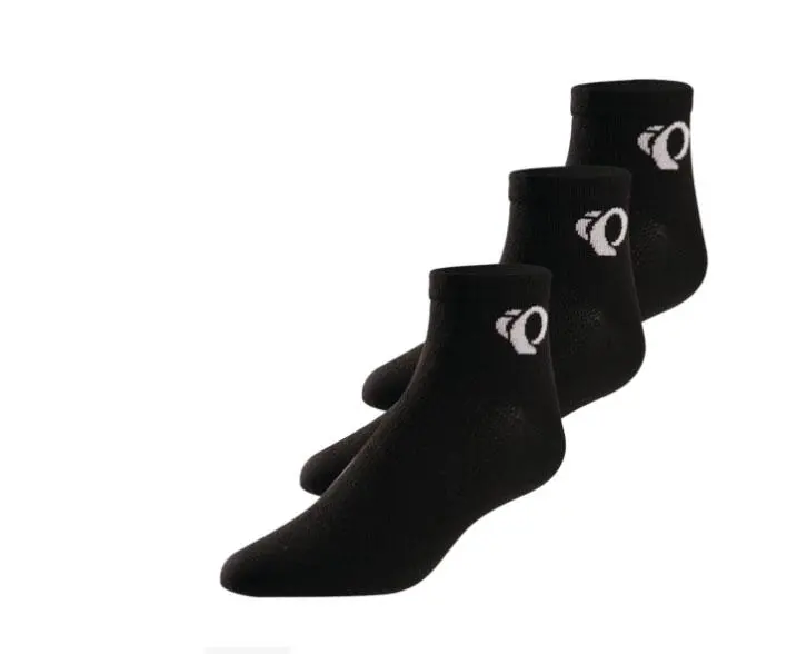 Pearl Izumi Attack Low Sock - 3 Pack - Black 1