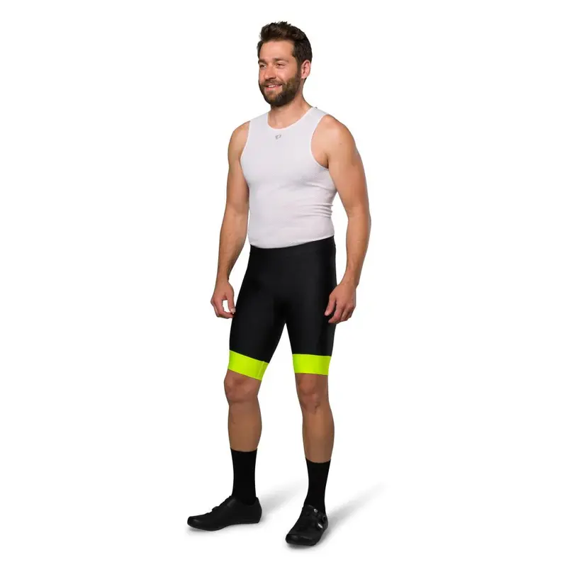 Pearl Izumi Attack Road Short - Black-Screaming Yellow 3