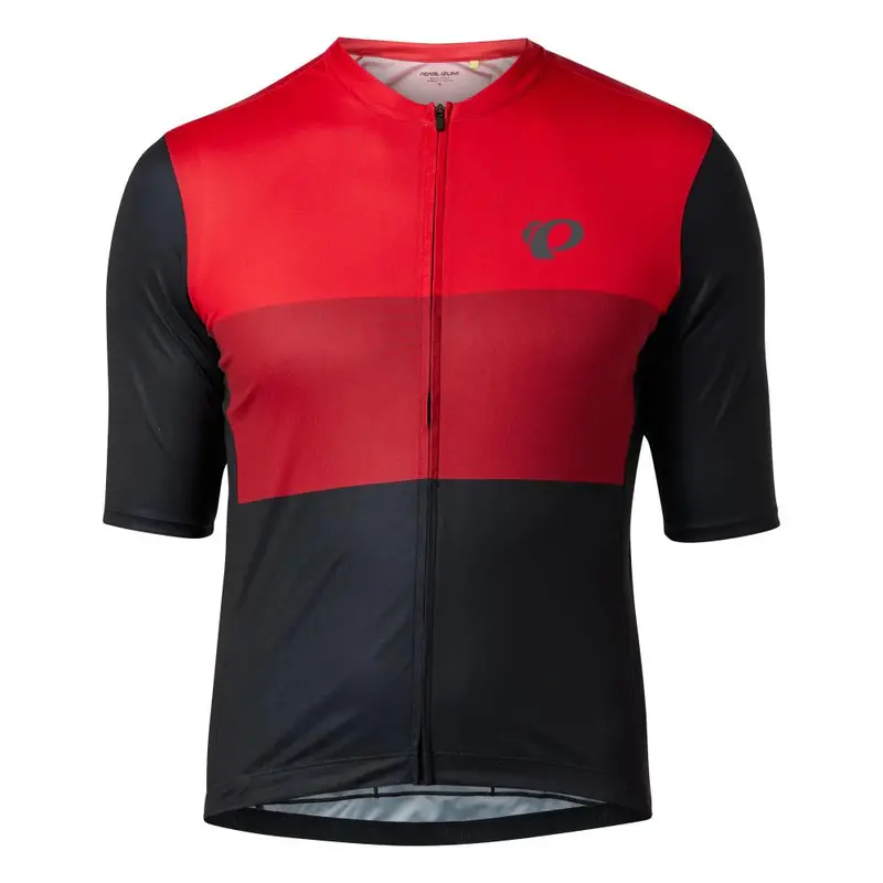 Pearl Izumi Attack Short Sleeve Road Jersey - Red Dahlia Tri Color 1