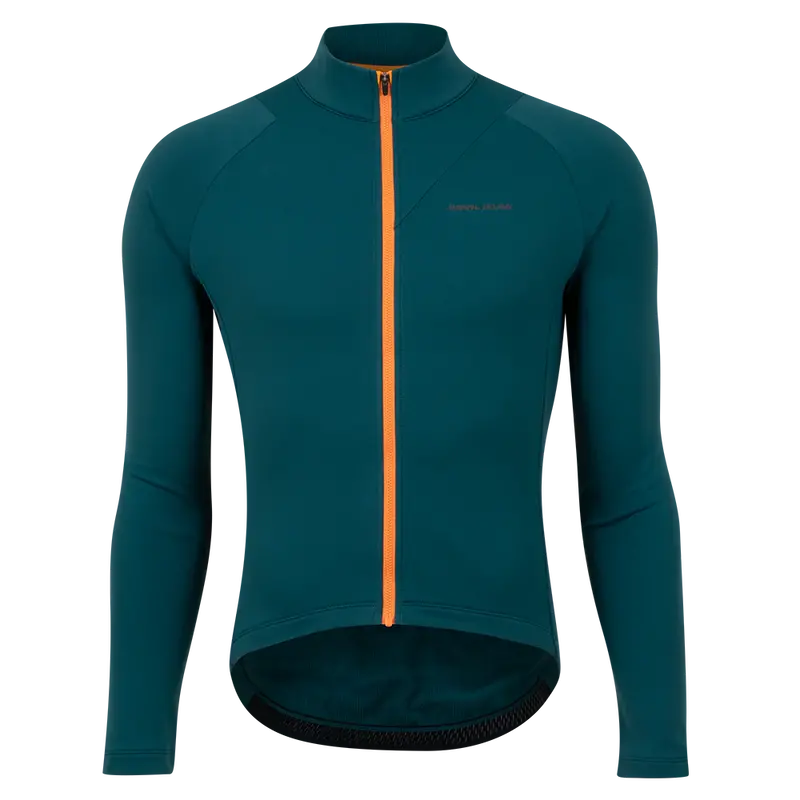 Pearl Izumi Attack Thermal Long Sleeve Road Jersey - Dark Spruce-Sunfire 1