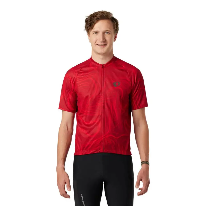 Pearl Izumi Classic Cycling Jersey - Red Dahlia Topo 3
