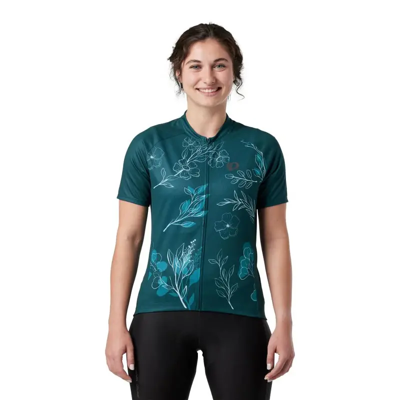 Pearl Izumi Classic Cycling Jersey - Womens - Dark Sea-Ss Wildflower 3