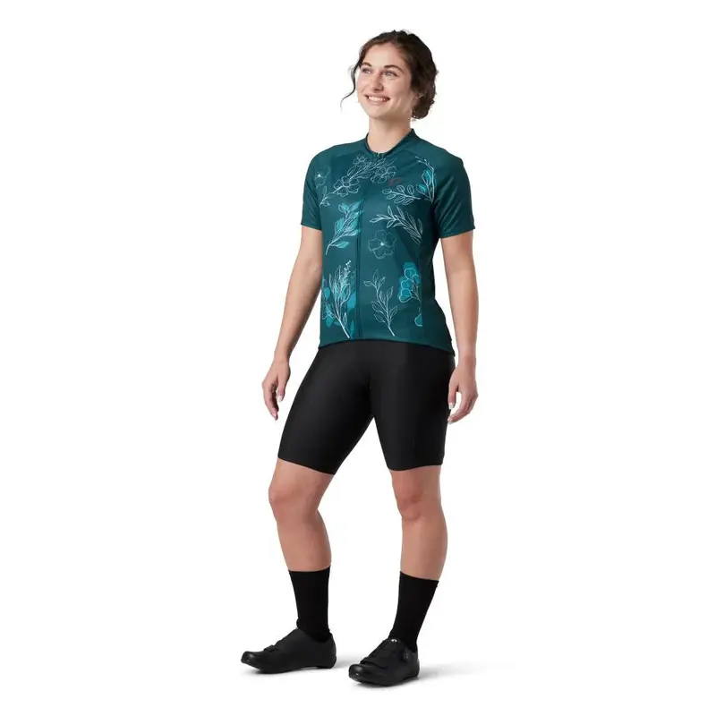 Pearl Izumi Classic Cycling Jersey - Womens - Dark Sea-Ss Wildflower 5