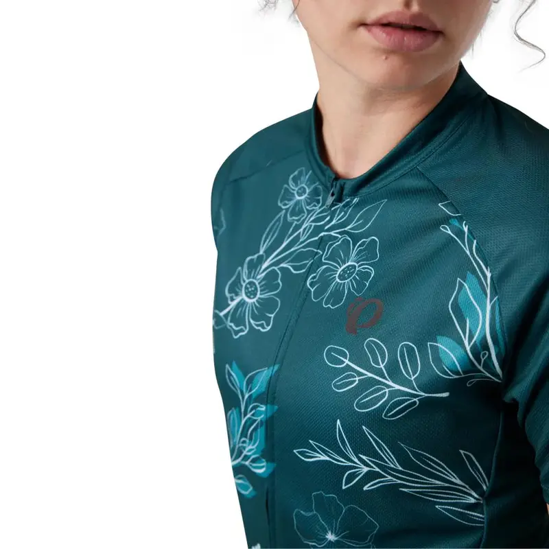 Pearl Izumi Classic Cycling Jersey - Womens - Dark Sea-Ss Wildflower 6