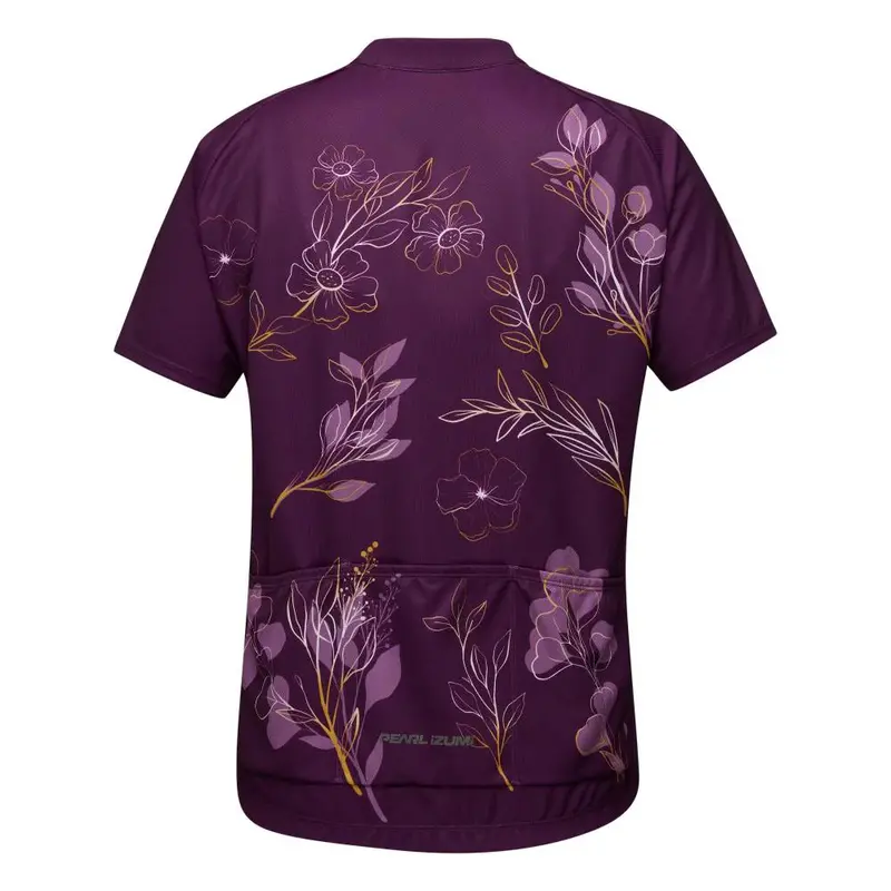 Pearl Izumi Classic Cycling Jersey - Womens - Dark Violet-Gold Wildflower 2