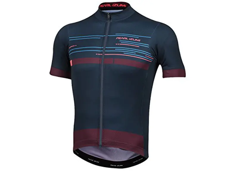 Pearl Izumi Elite Escape Graphic Short Sleeve Road Jersey - Port-Midnight Navy Tidal 1
