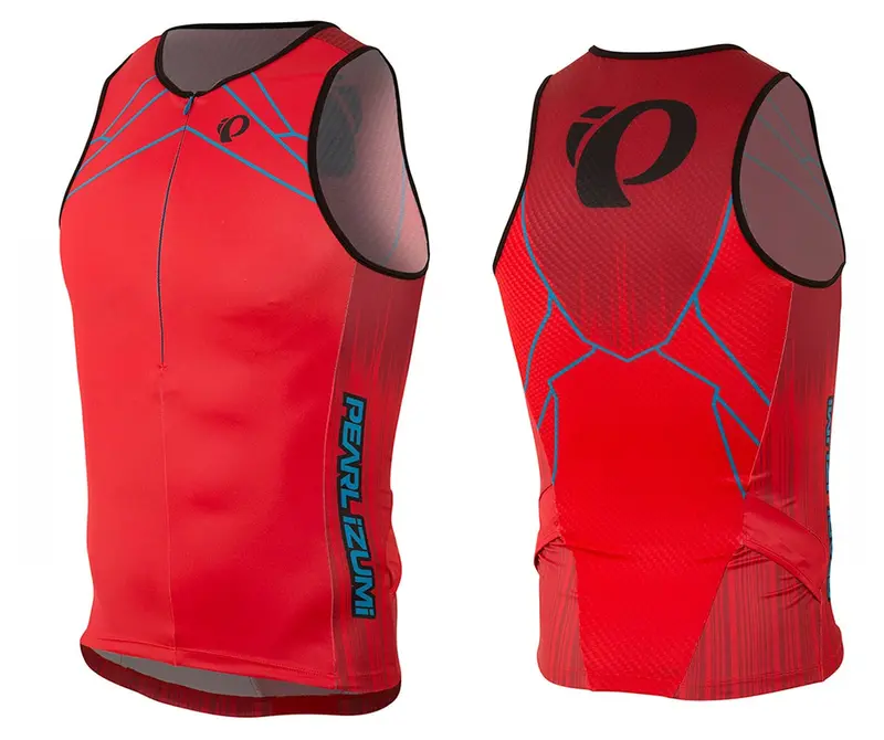 Pearl Izumi Elite Inrcool Ltd Tri Singlet - Vaporize True Red 1