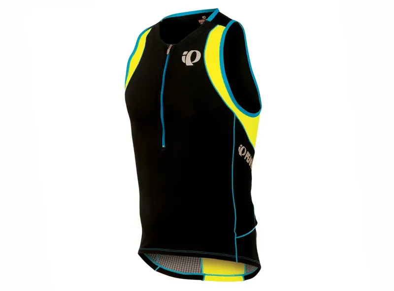 Pearl Izumi Elite Inrcool Tri Singlet - Black-Screaming Yellow 1