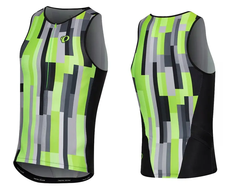 Pearl Izumi Elite Pursuit Graphic Tri Singlet - Screaming Green Plexus 1