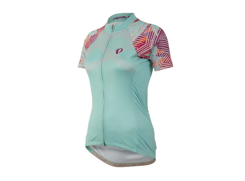 Pearl Izumi Elite Pursuit Ltd Short Sleeve Road Jersey - Womens - Floral Aqua Mint 1