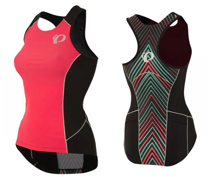 Pearl Izumi Elite Pursuit Tri Tank - Womens - Atomic Red Whirl 1