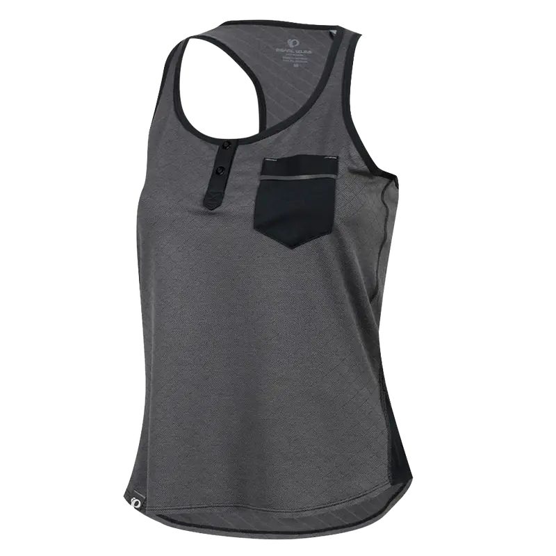 Pearl Izumi Escape Singlet - Womens - Smoke Pearl Twill-Black 1