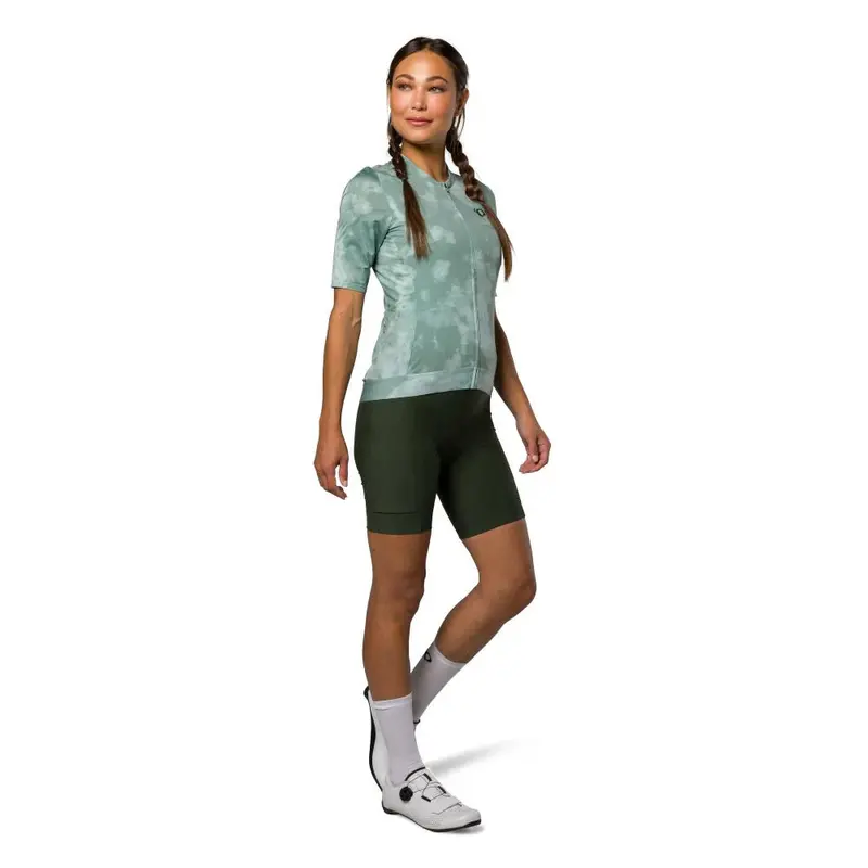 Pearl Izumi Expedition Short Sleeve Road Jersey - Womens - Green Bay Spectral 4