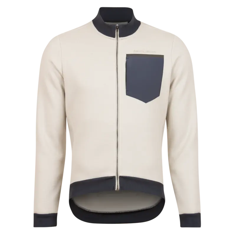 Pearl Izumi Expedition Thermal Long Sleeve Cycling Jersey - Stone-Dark Ink 1