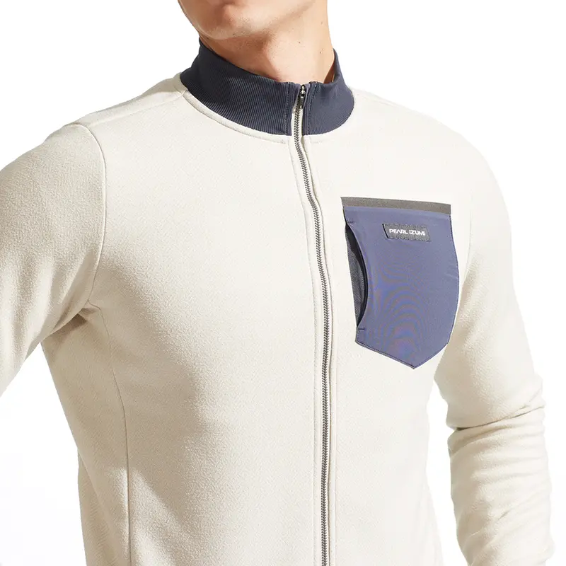 Pearl Izumi Expedition Thermal Long Sleeve Cycling Jersey - Stone-Dark Ink 3