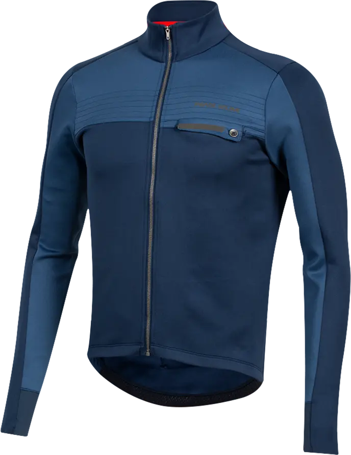 Pearl Izumi Interval Thermal Long Sleeve Road Jersey - Navy-Dark Denim 1