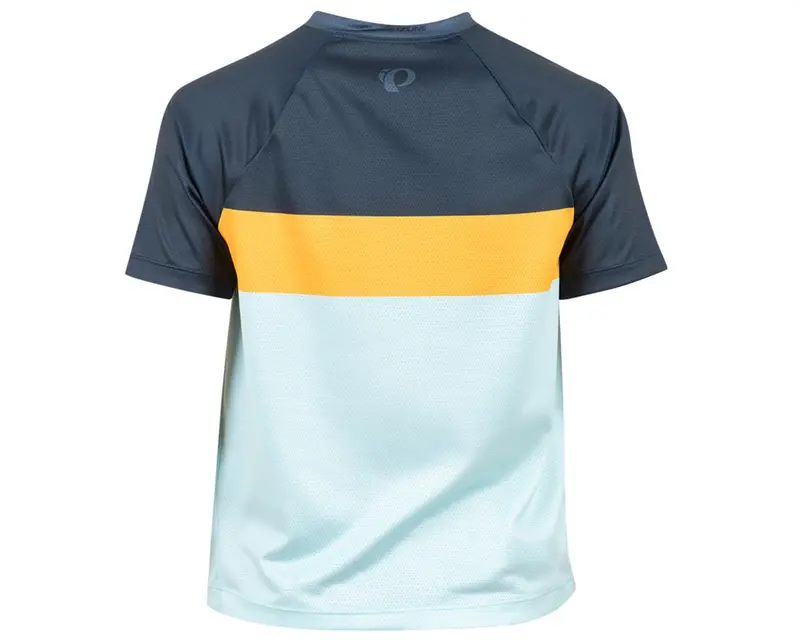 Pearl Izumi Junior Summit Short Sleeve Mtb Jersey - Navy - Sundance Stripe 2