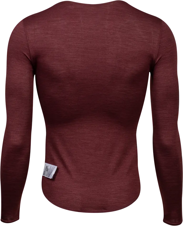 Pearl Izumi Merino Long Sleeve Base Layer - Garnet 2