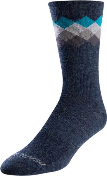 Pearl Izumi Merino Thermal Sock - Navy-Teal Solitaire 1