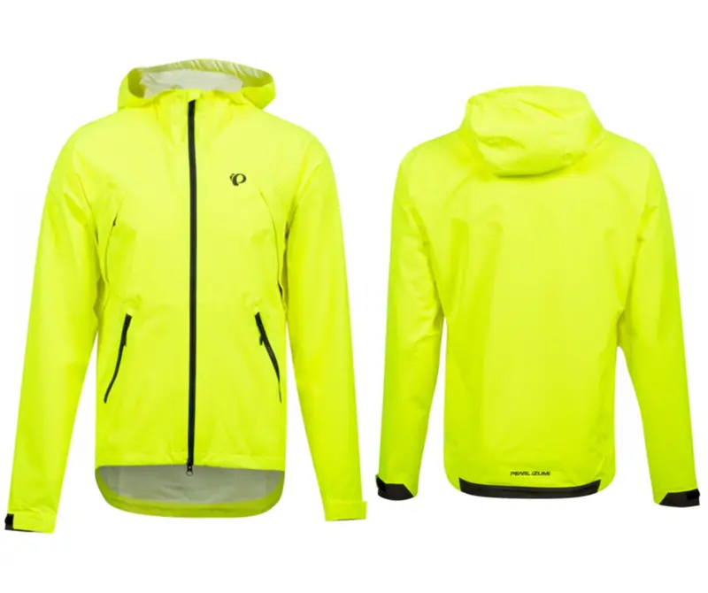 Pearl Izumi Monsoon Wxb Hooded Cycling Jacket - Screaming Yellow-Phantom - 2020 1