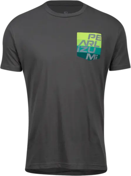 Pearl Izumi Pocket Tee Shirt - Aspect Pocket - Heavy Metal 1