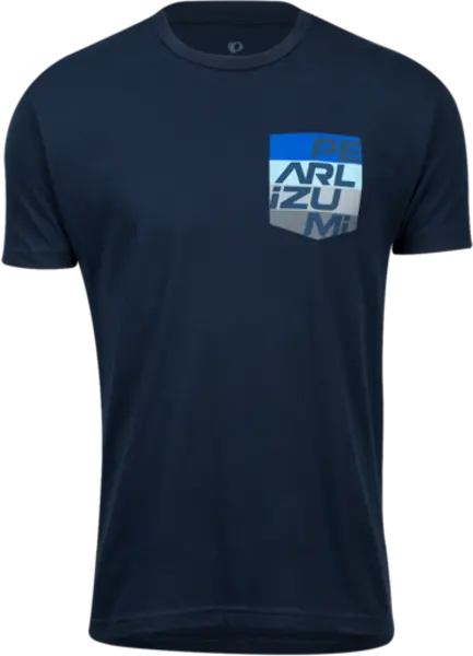 Pearl Izumi Pocket Tee Shirt - Aspect Pocket - Midnight Navy 1