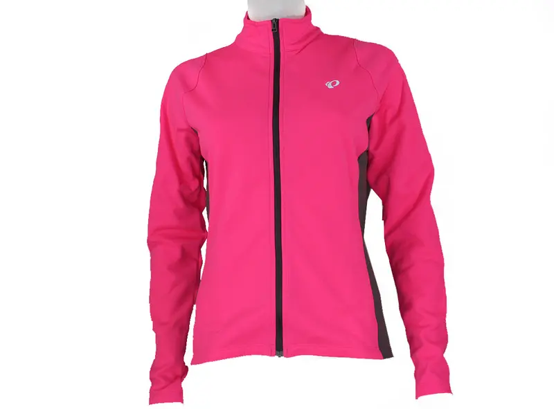 Pearl Izumi Podium Thermal Long Sleeve Road Jersey - Womens - Screaming Pink-Smoked Pearl 1