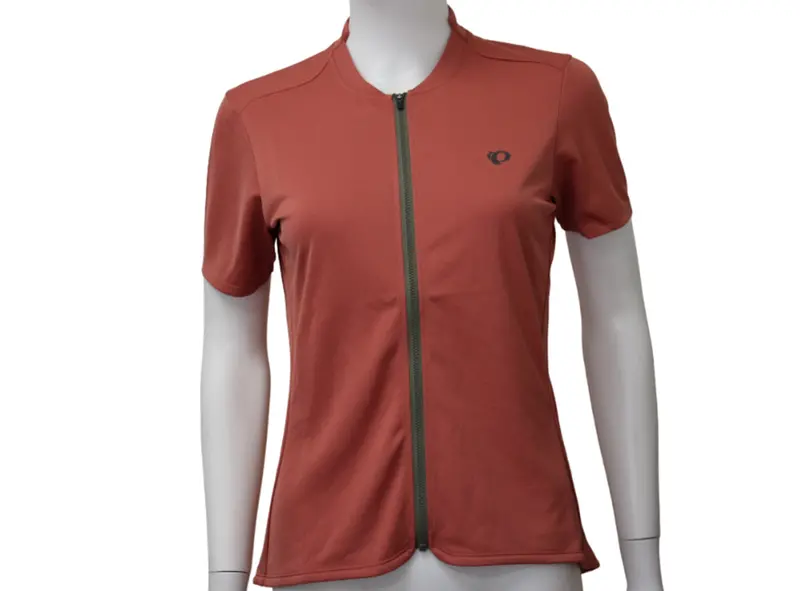 Pearl Izumi Quest Short Sleeve Road Jersey - Womens - Rosewood-Pale Olive 1