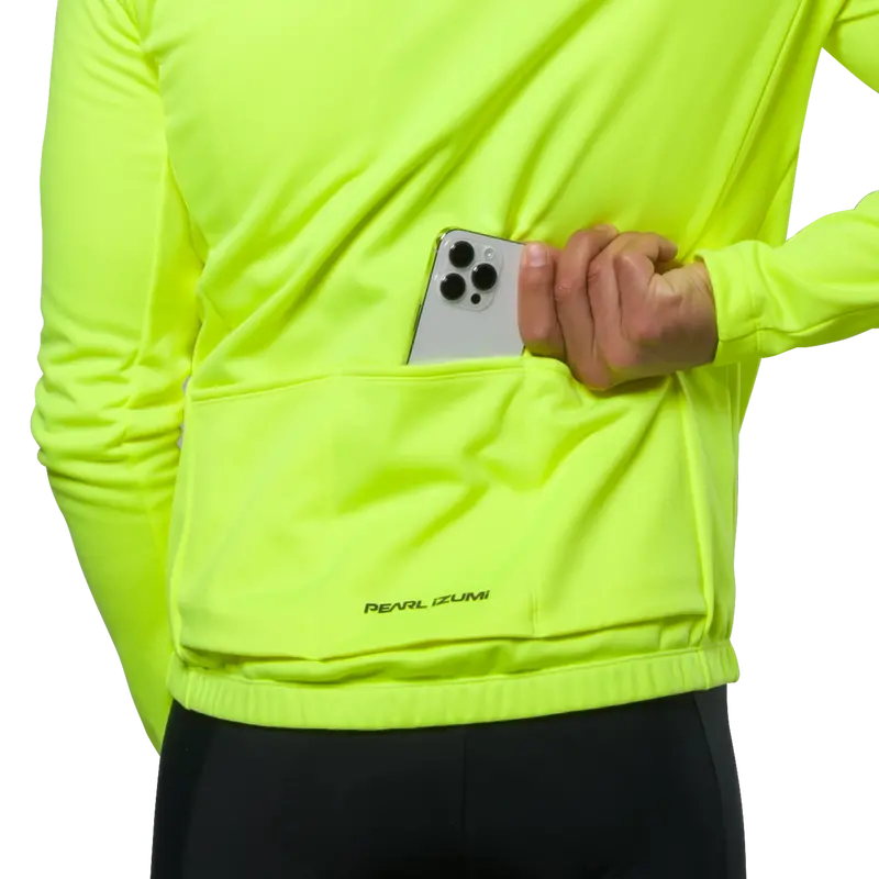 Pearl Izumi Quest Thermal Long Sleeve Road Jersey - Screaming Yellow 5