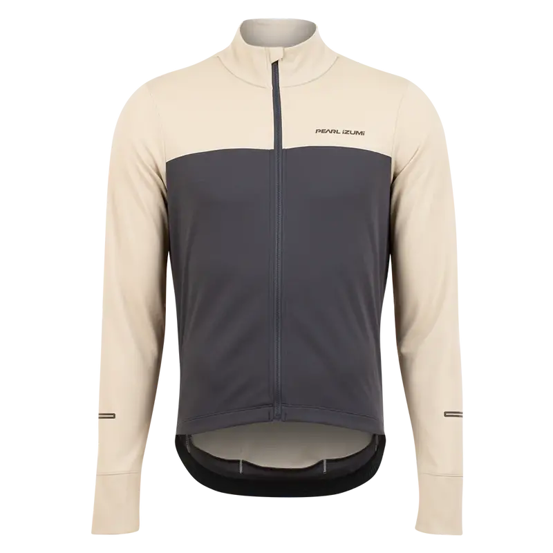 Pearl Izumi Quest Thermal Long Sleeve Road Jersey - Stone-Dark Ink 1
