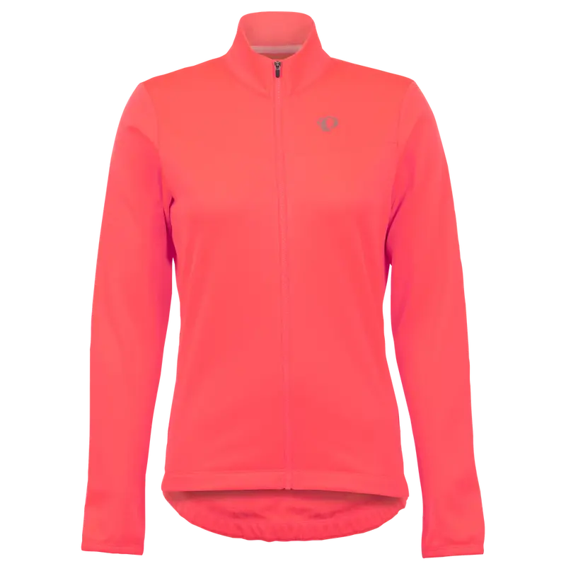 Pearl Izumi Quest Thermal Long Sleeve Road Jersey - Womens - Fiery Coral 1