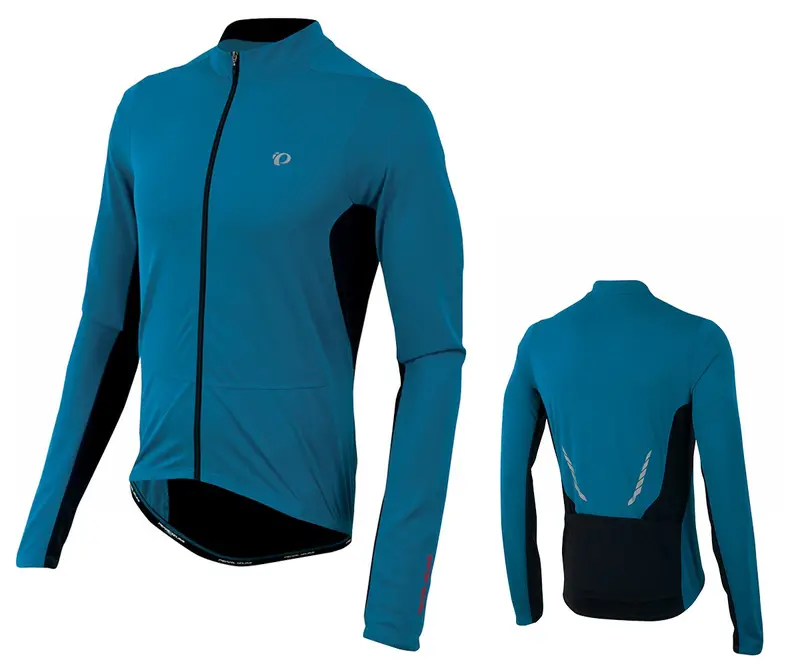 Pearl Izumi Select Attack Long Sleeve Road Jersey - Mykonos Blue-Black 1