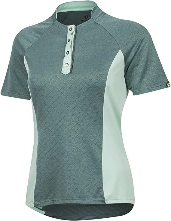 Pearl Izumi Select Escape Texture Short Sleeve Road Jersey - Womens -Arctic Twill-Mist Green 1