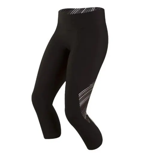 Pearl Izumi Select Pursuit 3/4 Cycling Tight - Womens - Black-Smoked Pearl Whirl 1