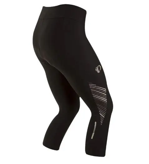 Pearl Izumi Select Pursuit 3/4 Cycling Tight - Womens - Black-Smoked Pearl Whirl 2