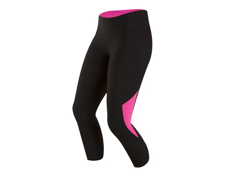 Pearl Izumi Select Pursuit 3/4 Tight - Womens - Black-Screaming Pink 1