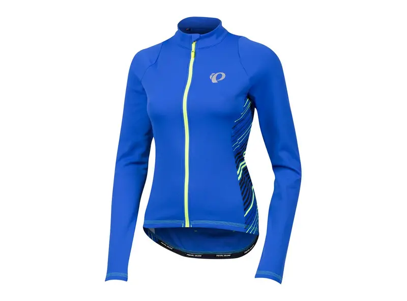Pearl Izumi Select Pursuit Thermal Long Sleeve Road Jersey - Womens - Dazzling Blue Whirl 1