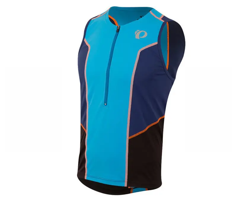 Pearl Izumi Select Pursuit Tri Sleeveless Jersey - Bel Air Blue-Blue Depths 1